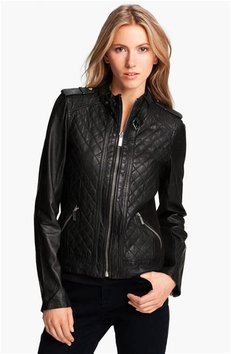 michael kors womens leather jackets|michael kors jacket women overcoat.